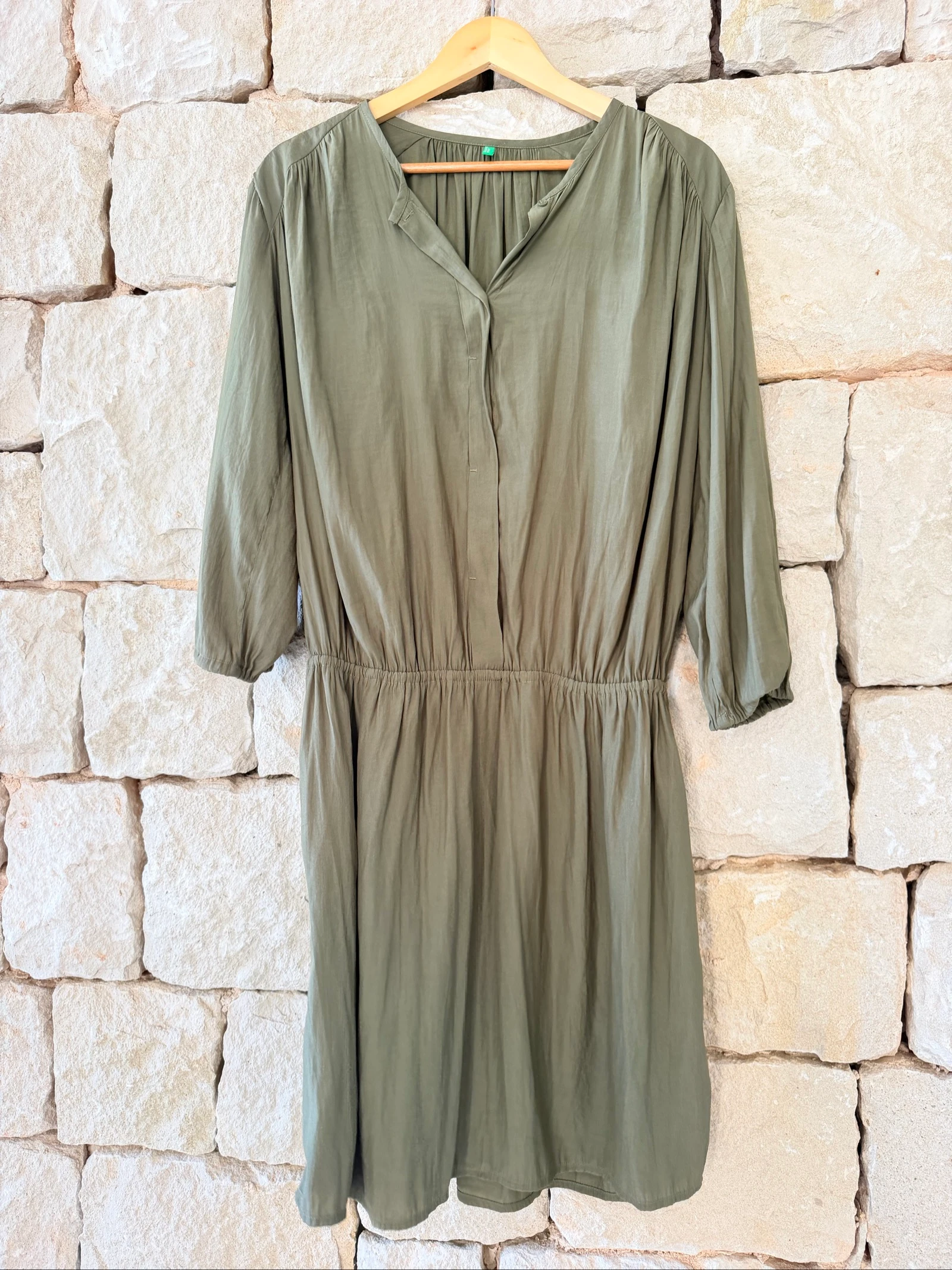 Vestido verde mujer Talla L de Benetton
